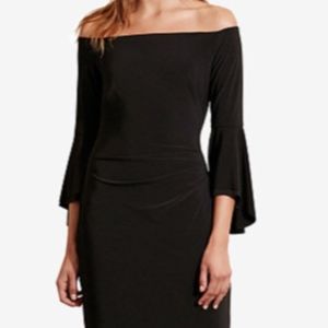 Lauren Ralph Lauren Black sz 2 off-shoulder dress